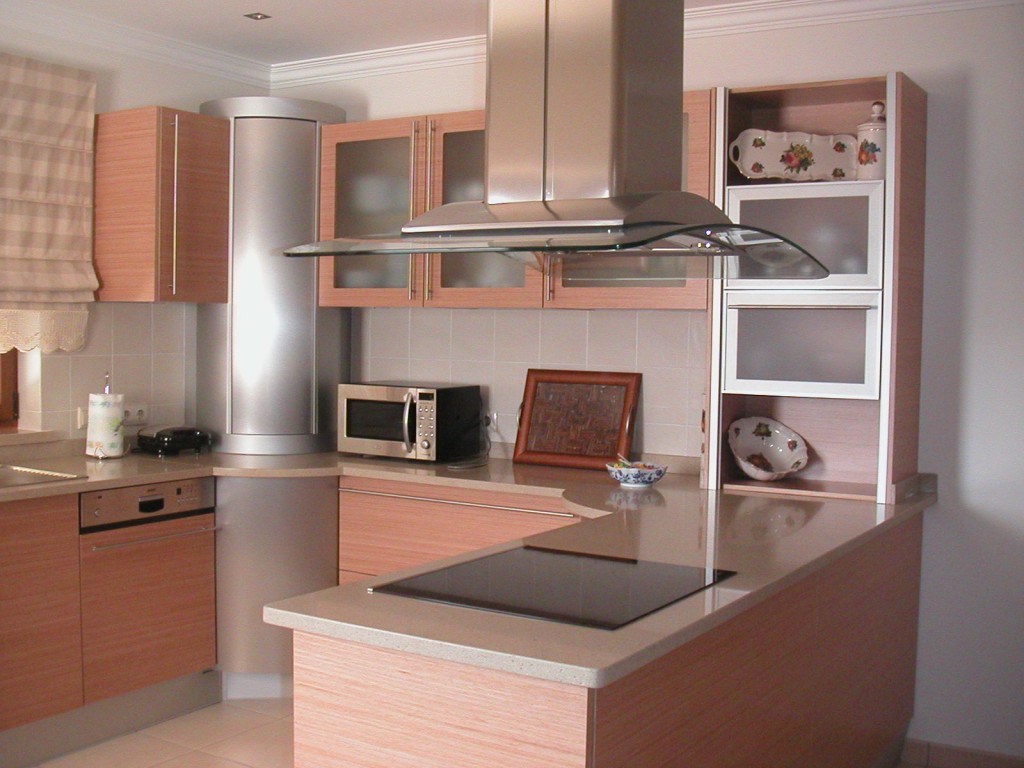 Cozinhas Modernas, Madeira Maciça, Cantos, MDF Revestidos